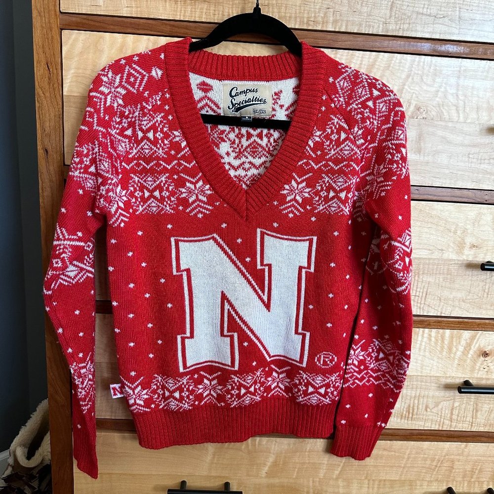 Nebraska Christmas Sweater